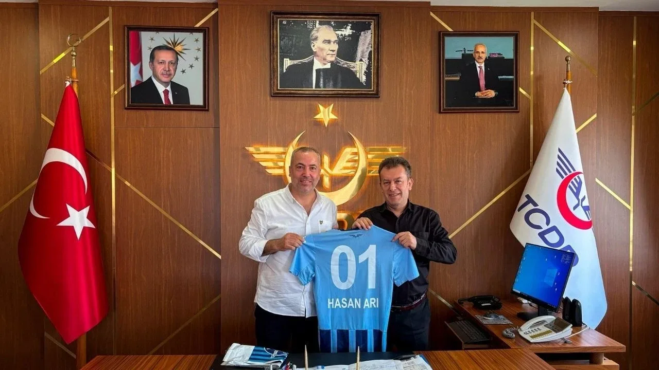 Ertan Zeybek'ten TCDD Bölge Müdürü Hasan Sarı'ya ziyaret